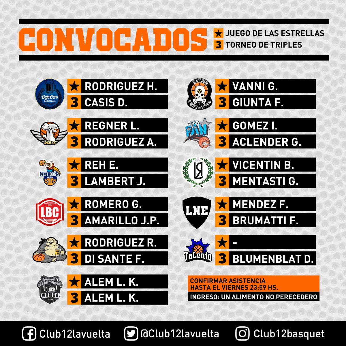 Convocados